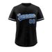 Men's White Baseball Jersey Casual Short Sleeved Embroidered And Stitching V-Neck Button T-Shirt Party Sports Top_desvips.com