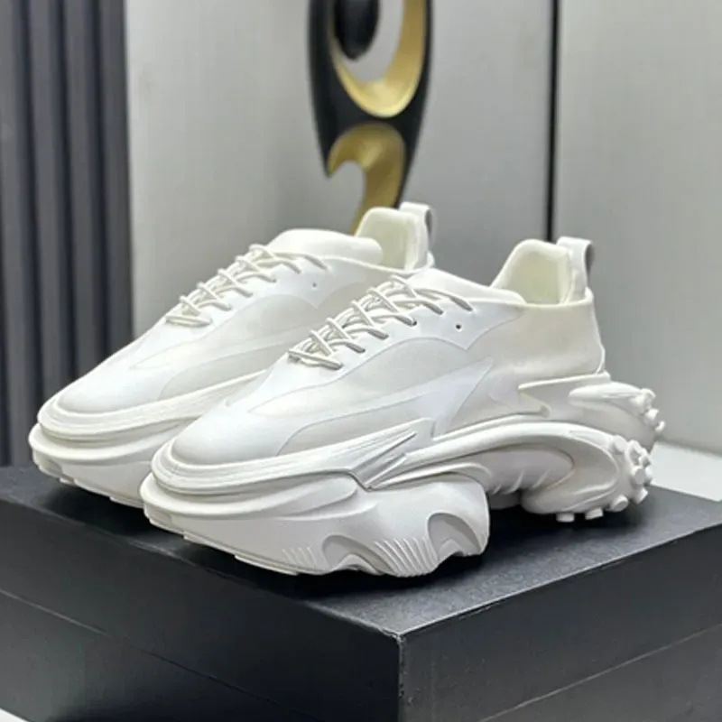 25SS Luxury Men Spaceship Outdoor Casual Sports Womens Airship White Leather Fabric TPU Raised Sole Fashion Designer Men_desvips.com