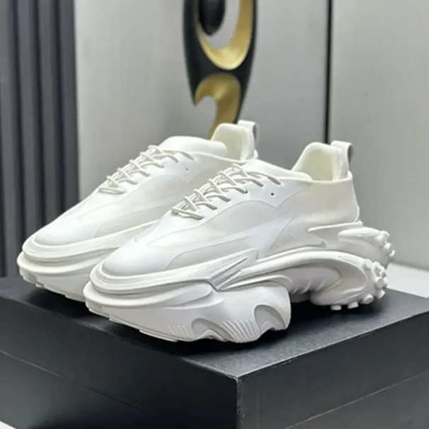 25SS Luxury Men Spaceship Outdoor Casual Sports Womens Airship White Leather Fabric TPU Raised Sole Fashion Designer Men_desvips.com