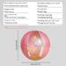 Glitter Inflatable Beach Ball Transparent PVC Shiny Play Ball With Colorful Confetti For Pool Beach Party Games_desvips.com