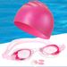 Swimming Goggles + Swimming Cap + Nose Clip Earplugs 5 Piece Set_desvips.com
