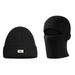 001 Cold Men's Outdoor Cycling Windproof Cold-Proof Cover Face Mask Melon Skin Warm Head Wrap Ear Protection Knitted Hat_desvips.com