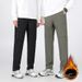 001 Outdoor Three-Proof Sports Women, Autumn And Winter Thickened Warm Hiking Waterproof Softshell Pants, Fleece-Lined Pants_desvips.com