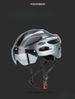Bicycle Helmet Mountain Bike Men And Women With Goggles Road Bike Hard Hat Outdoor Riding Equipment_desvips.com