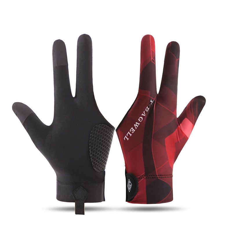 Professional Billiards Gloves Men's C5 Thin And Breathable Three-finger Full-finger Gloves Snooker Billiards Anti-slip Gloves_desvips.com