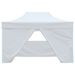White Foldable Party Tent - Sturdy Steel Frame, Waterproof PVC-Coated Oxford Fabric, UV-Resistant, 4 Side Panels_desvips.com