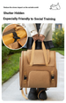 Multi-Functional Pet Backpack, Adjustable Straps/Smooth Zippers/Anti-Escape Hook, Warm Fleece Lining For Pet Outdoor Travel_desvips.com