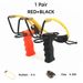 YUOUY Dual-Color Slingshot Set (Red & Black) With Spare Bands And Ammo For Hunting & Target Practice_desvips.com