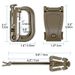 Molle Accessories Kit Of 27 Outdoor Tactical Backpack Vest Waistband Locking Gear Mesh Support Elastic Buckle Hunting_desvips.com