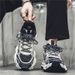 2025 Spring New Breathable Mesh Men's Versatile Thick Soled Sports Casual Dad Trendy Shoes_desvips.com