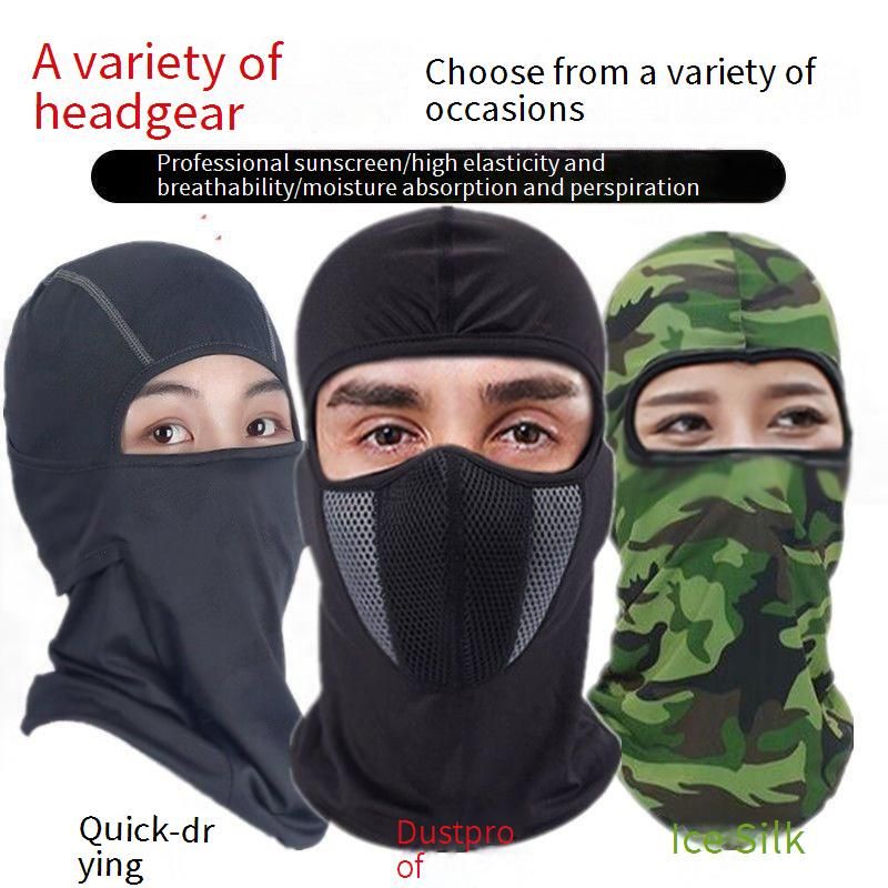 Cycling Face Mask Summer Cool Cycling Face Headgear Women Outdoor Fishing Site Dustproof Sunscreen Face Protection Hat Bicycle Mask_desvips.com