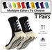 Men's Football Socks With Cushioned Sole, Moisture-Wicking, Anti-Slip Grip & Massage Texture – Mid-Crew Athletic Socks For Soccer & Sports_desvips.com