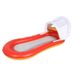 Summer PVC Inflatable Net Float Drainage Upper Back Float Bed With Awning Thickened Net Float Row_desvips.com