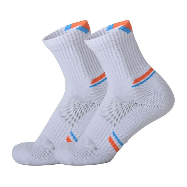 Men's Mid Calf Badminton Sports Socks Breathable High Elasticity Sweat Absorbing Outdoor Thickened Towel Socks_desvips.com