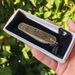 Lijin Outdoor Portable Lockless Mini Pocket Sharp Key Bronze Flower Damascus Leather Folding Knife_desvips.com