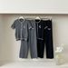 2025 Spring And Summer New Ladylike Simple Style Color-blocked Knitted Cardigan And Trousers Two-piece Suit Is Hot Style_desvips.com