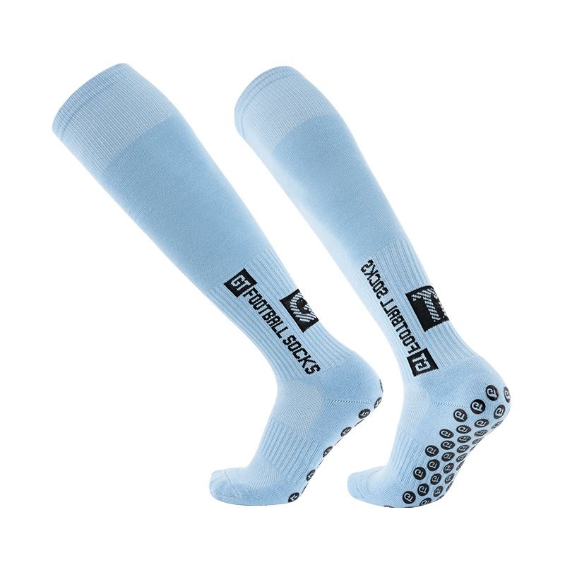 Anti-Slip Cushioned Football Socks - Breathable Cotton Long Socks For Men, Women & Kids - Enhanced Grip & Shock Absorption For Soccer, Running_desvips.com