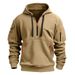 2025 New Men's Spring And Autumn Sweatshirt Hoodie Multi-Pocket European Size Pullover Sports Casual Jacket_desvips.com
