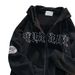 Y2k Embroidered Letter Hoodie 90S Pattern Print Zipper Top Girl Sweatshirt_desvips.com