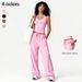 Women's Brushed Yoga Set Quick Drying Backless Suspender Sportswear Casual Running Fitness Wear_desvips.com
