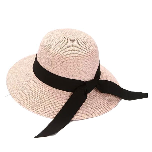 Unbeatable Quality Women's Beach With Wide Sun Grass Shade, Travel Brim, Bow Hat Suitable For Fishing, Hiking, Camping_desvips.com