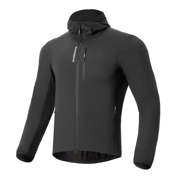 ROCKBROS Men's Cycling Jacket Fleece Waterproof Windproof Softshell Jacket M-4XL_desvips.com