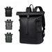 New Shoulder Bag Men's Senior Sense Of Business Computer Outdoor Leisure Rolled Edge Travel Backpack Fashion Commuting_desvips.com