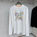 New T-Shirt Spring Printed Trendy Versatile Long Sleeve Crew Neck Men's Autumn Loose Cotton Base Shirt Unisex_desvips.com