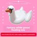Inflatable Swan Ride-On Pool Float - Giant White Goose Lounge Chair For Adults (150cm Heavy-Duty PVC Comfortable Seat Summer Party Essential)_desvips.com