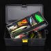 Kaou01 Waterproof Plastic Double Layer Fishing Tackle Lures Hook Bait Box Storage Case_desvips.com