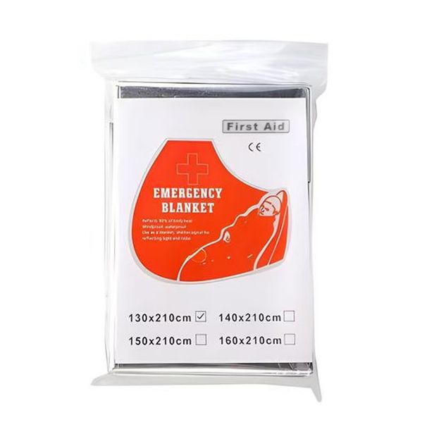 Outdoor Insulation Marathon Double-Sided Silver Sun Protection Blanket Emergency Survival Gear In Stock Wholesale_desvips.com