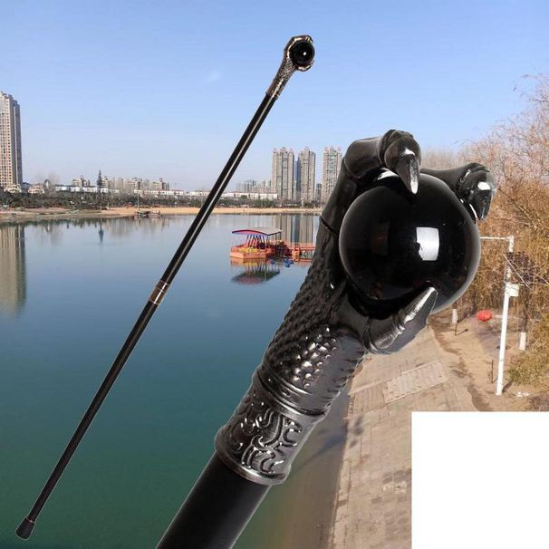 Dragon Claw With Black Ball Walking Stick Man Fashion Party Walking Canes Women Decorative Sticks Vintage Cosplay Walking Cane_desvips.com