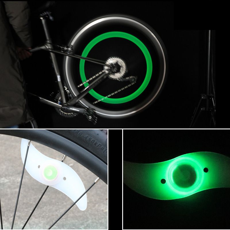 Bicycle Wire Spoke Lights Mountain Bike Riding Willow Leaf Hot Wheels Bicycle Equipment Accessories Cycling Lights_desvips.com