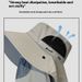 Women's 2024 New Mountaineering Men's Summer Face And Neck UV Protection Outdoor Sun Hat_desvips.com