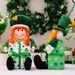 New Green Leaf Festival Decoration Irish Gift Box Figurine Display St. Patrick Girl Doll_desvips.com