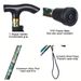 Lightweight Adjustable Elderly Care Gift Aluminum Alloy Made Non-slip Crutches Hiking Poles Folding Trekking Stick Telescopic Walking Cane_desvips.com