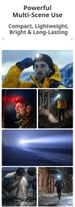 LEM Rechargeable LED Headlamp 800LM - Ultralight Motion Sensor Headlight With Power Display & Type-C Charging, Waterproof Hands-Free Lamp For Outdoor_desvips.com