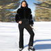 Fur Patchwork Zipper Jumpsuit European And American Cross-Border 2025 Autumn Winter New Solid Color Simple Thickened_desvips.com