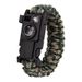9-in-1 Wolf Warrior Multifunctional Outdoor Survival Bracelet Equipment Paracord Braided Compass Flintstone Thermometer_desvips.com