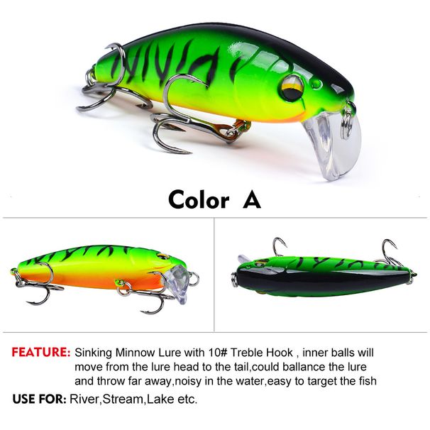 New Submerged Minnow Lua Bait 5g 8g 13g 15g 19g Freshwater Bass Topmouth Culter Bionic Fishing Lure_desvips.com