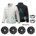 Smart Air Conditioned Jacket With Four Hole Fan Clothing Men's Outdoor Fishing Sun Uniform Labor Protection Workwear_desvips.com