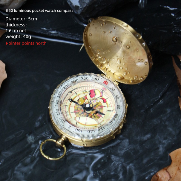 Outdoor Compass For Children, Elementary School Second Grade, High-Precision Car-Mounted Sports Pocket Watch Compass, No_desvips.com