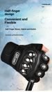 Shock-resistant, Wear-resistant Stainless Steel Hard Shell Outdoor Five-finger Self-defense Tactical Gloves For Combat, Riding, And Motorcycling._desvips.com