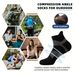 5 Pairs Unisex Merino Wool Ankle Hiking Running Compression Support Thick Cushion No Show Men Women Socks Breathable_desvips.com