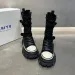 Classic Vintage Stylish Designer Thick Bottom Canvas Half Non Slip Sneakers Women Boots Wind Motorcycle Boot Punk Style_desvips.com