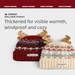 2025 New Cute Christmas Red Antler Knitted Hat Women, Thickened Warm Plush Ear Protection Beanie For Autumn And Winter_desvips.com