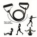 Linear Puller Fitness Tensioner Home Bungee Rope Exercise Machine_desvips.com