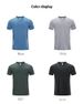 Men's Nylon Quick-Drying T-Shirt, Loose-fitting Crew Neck, Summer Ice Silk Training Suit, Base Layer Sports Short Sleeve_desvips.com