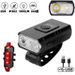 bicycle headlight t6 with power display headligh ear and far beam mountain bike rechargeable headlight_desvips.com