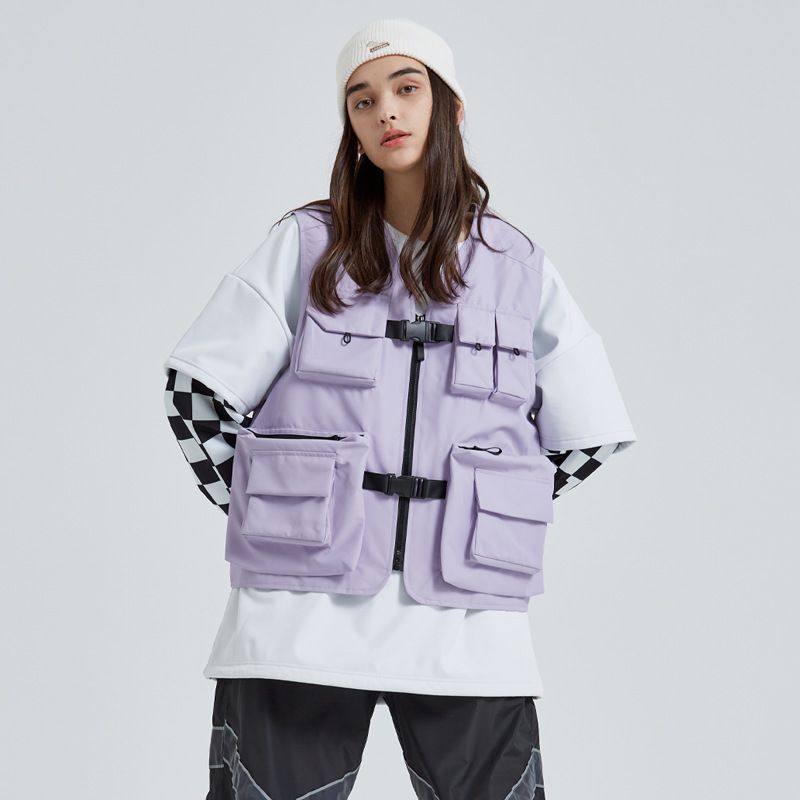 001 New Vest For Men Women, Water-Resistant, Warm, Multi-Pocket, Single And Double Board Ski Jacket, Sweatshirt Outerwear_desvips.com
